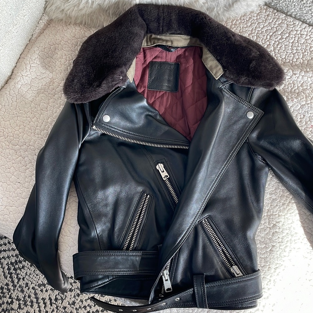 All Saints Rigby Leather Jacket
